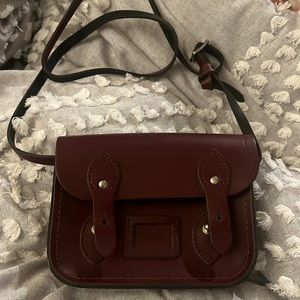 The cambridge satchel company “the tiny” burgundy maroon satchel purse new